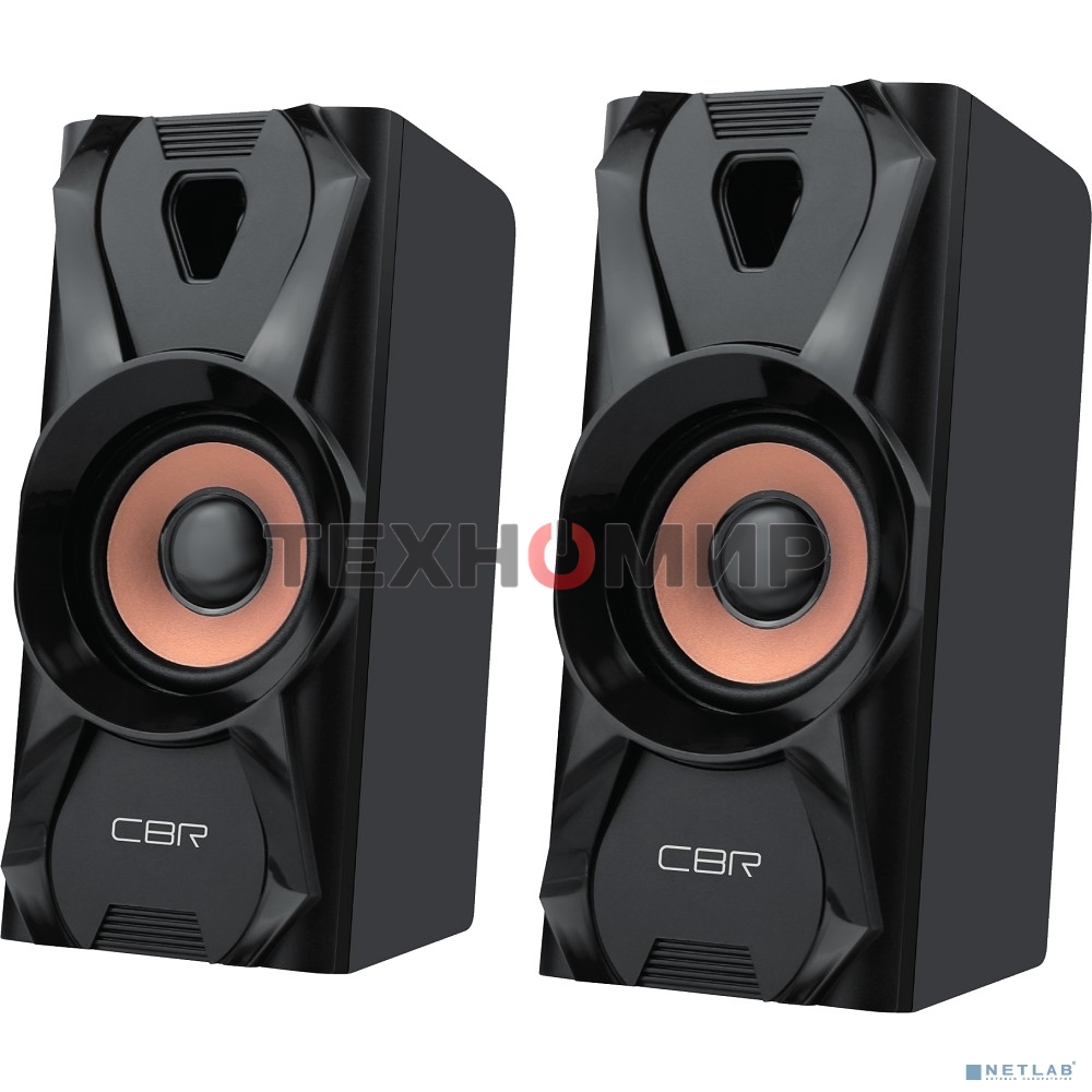 Акустическая система CBR CMS 720, 2.0, питание USB, 2х3 Вт (6 Вт RMS), материал корпуса пластик, 3.5 мм линейный стереовход, черный