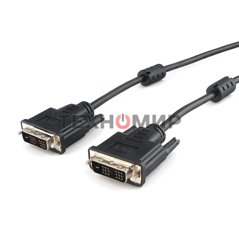 Кабель DVI-D single link Cablexpert CC-DVIL-BK-10, 19M/19M, 3.0м, CCS, черный, экран, феррит.кольца, пакет