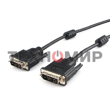Кабель DVI-D single link Cablexpert CC-DVIL-BK-10, 19M/19M, 3.0м, CCS, черный, экран, феррит.кольца, пакет