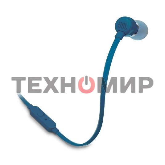 Наушники JBL Tune 110, 3.5 мм, внутриканальные, синий