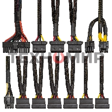 Блок питания серверный 400W ExeGate ServerPRO-400ADS (ATX, APFC, КПД 82% (80 PLUS), 2x8см fans, 24pin, (4+4)pi