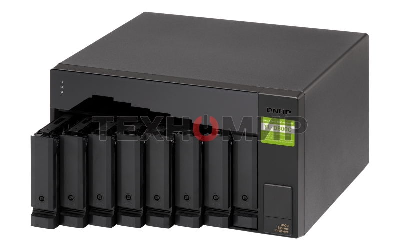 Полка расширения сетевого хранилища без дисков SMB QNAP TL-D800C USB 3.2 Gen 2 Type-C JBOD storage enclosure, 8-tray 3,5