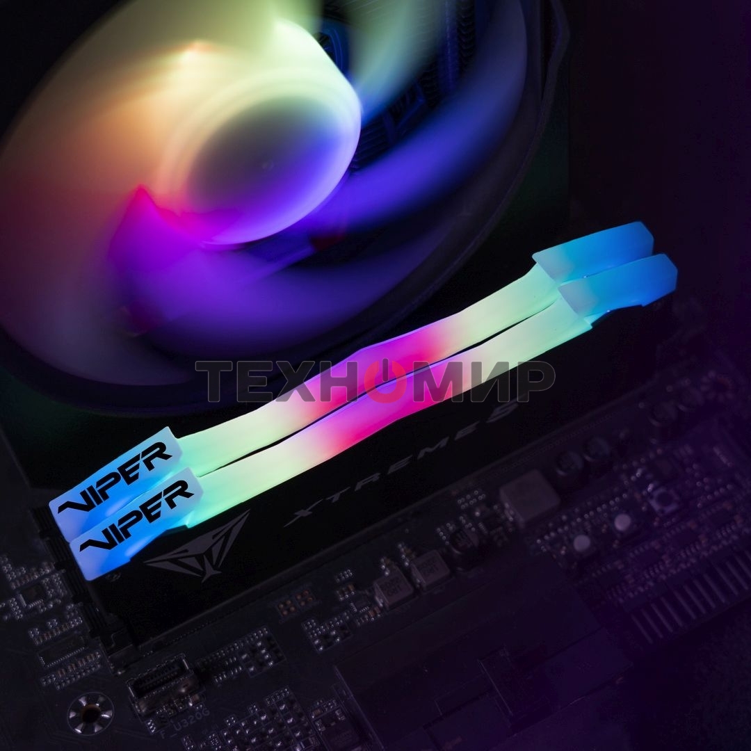 Оперативная память Patriot Viper Xtreme 5, DDR5, 48GB (2x24GB), 7600MHz, CL36, DIMM, с радиаторами, RGB, черный