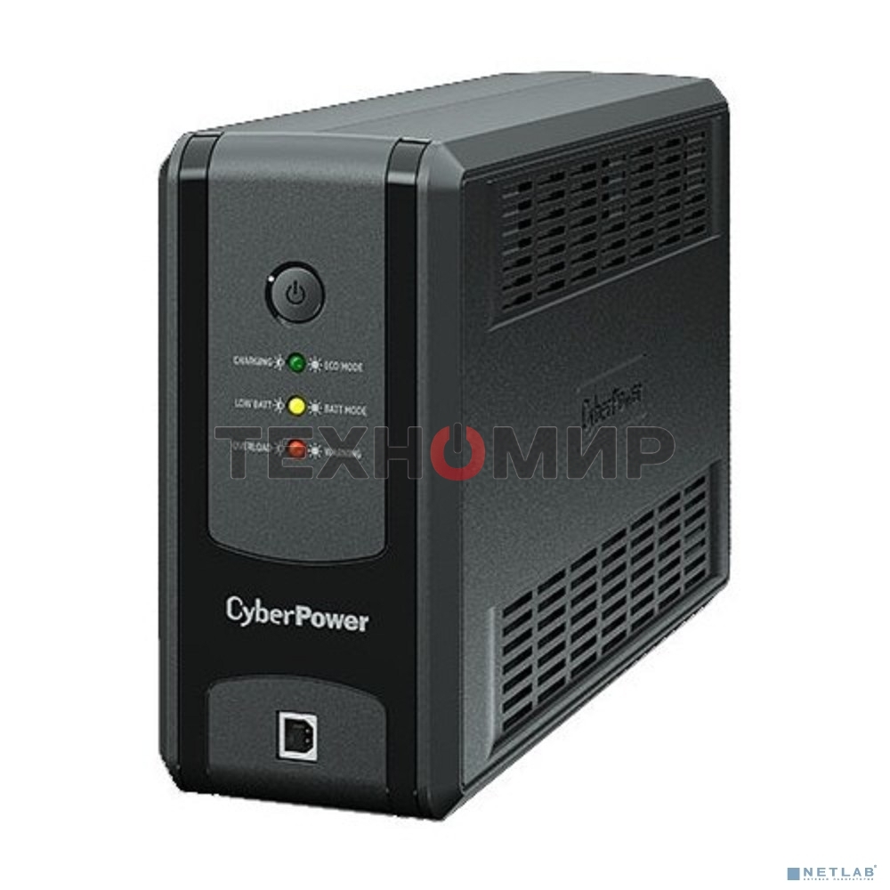 Источник бесперебойного питания CyberPower Line-Interactive UT850EG, 850VA/425W, USB/RJ11/45, (3 EURO)