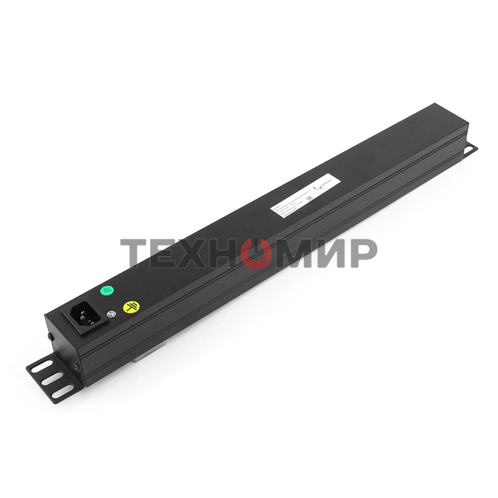 Блок Gembird EHB8-4, 1 вход С14/8 выходов C13, с защитой для 19