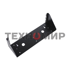 Кронштейн телекоммуникационный настенный вертикальный 2U, черный КНО-В-2U-9005