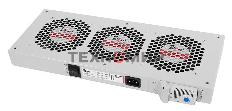 Модуль ЦМО вентиляторный, 3 вентилятора с терморегулятором R-FAN-3T