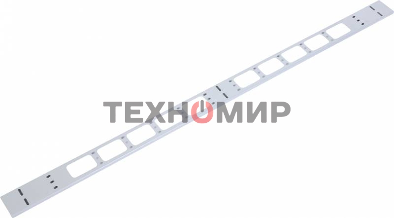 Вертикальный кабельный органайзер в шкаф, ширина 75 мм 42U (ВКО-М-42.75) ЦМО