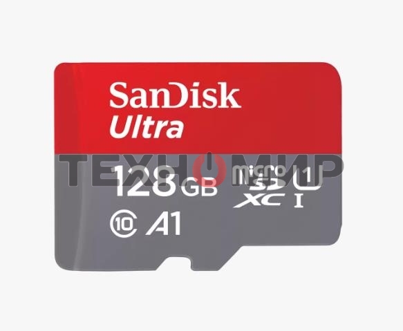 Флеш карта microSD 128Gb SanDisk microSDXC Class 10 Ultra UHS-I A1 140Mb/s