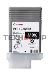 Картридж струйный Canon PFI-102MBk (0894B001) матовый черный, 130 мл., для iPF500/600/700
