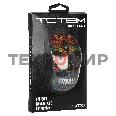 Мышь беспроводная Qumo Office M41 Totem черный, 1600 dpi, радиоканал, USB, кнопки - 4