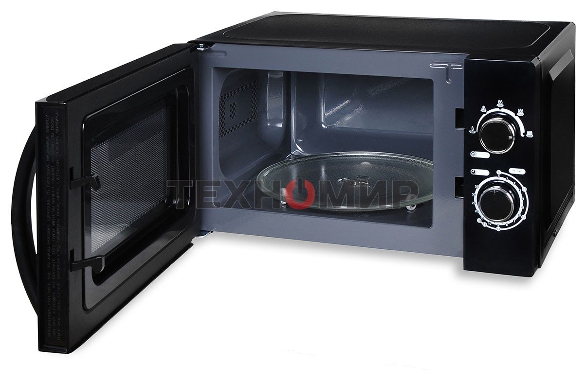 Микроволновая печь Hyundai HYM-M2063 черный, 20 л, 700 Вт, переключатели - поворотный механизм