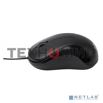 Мышь проводная Oklick 115SR черный, 1000 dpi, USB, кнопки - 3