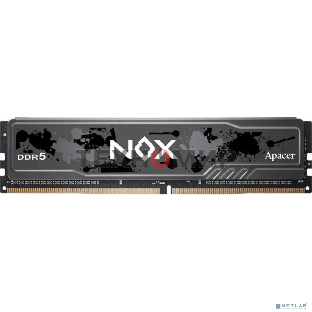 Оперативная память Apacer Nox, DDR5, 32Gb (2x16Gb), 6000MHz, CL40, DIMM, радиатор, черный