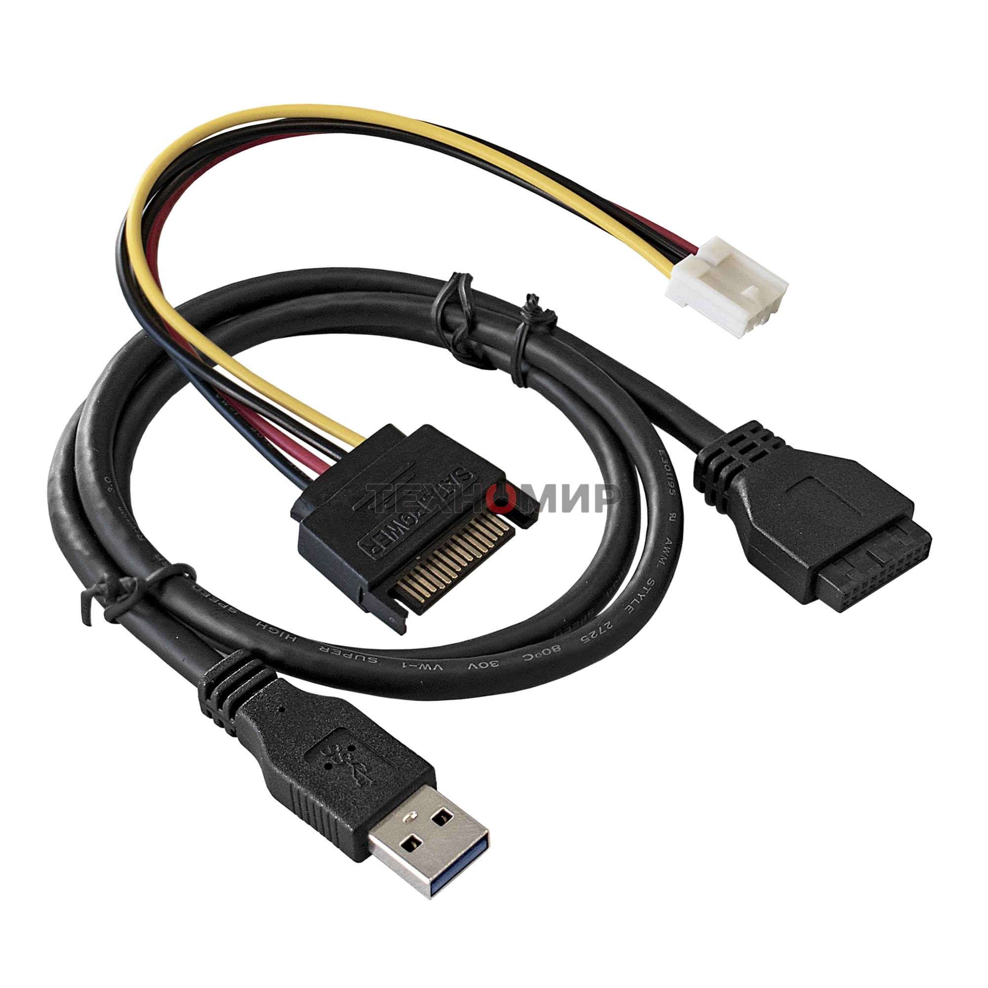 Планка USB на переднюю панель ExeGate EX289290RUS U5H-625, 5,25