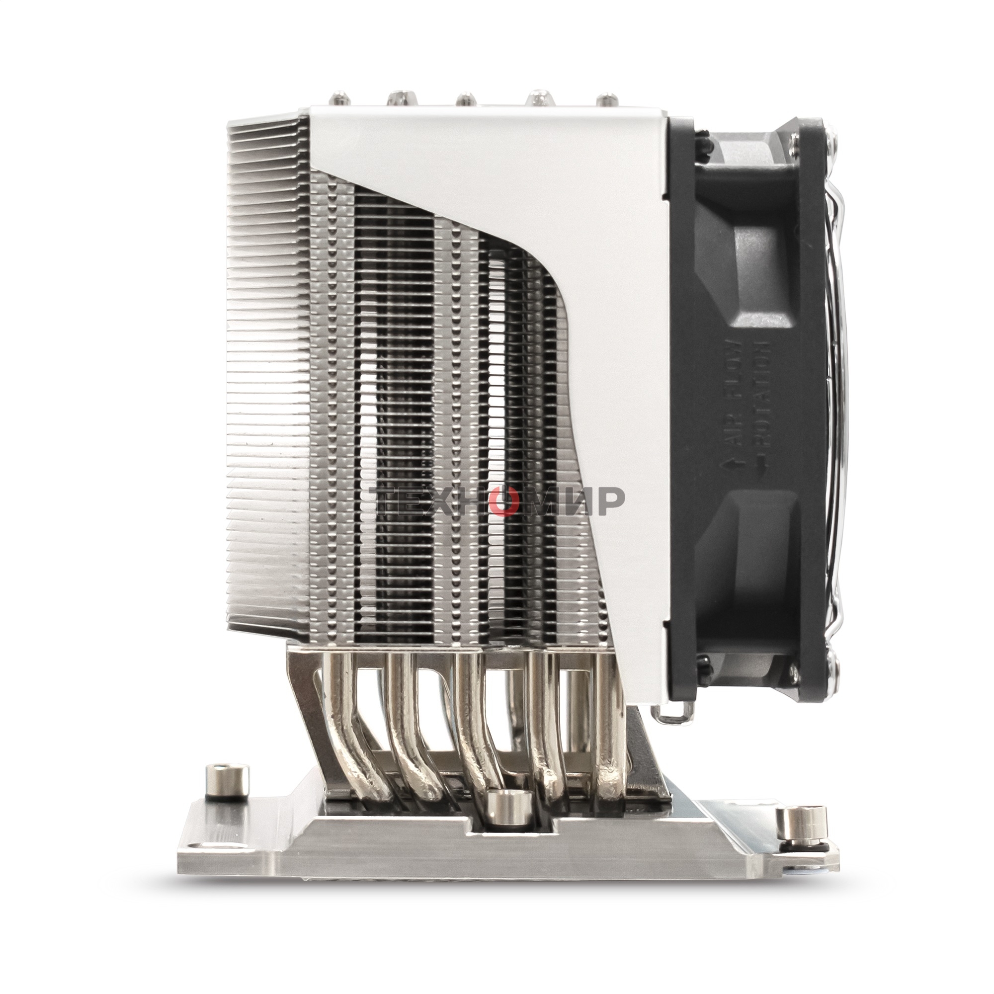 Кулер для процессора ExeGate ESNK-P0070APS4.PWM.4U.3647.Cu серебристый, 92 мм, алюминий/медь, 3800 об/мин, 44 дБ, 4 pin, 205 Вт, 125.5 мм