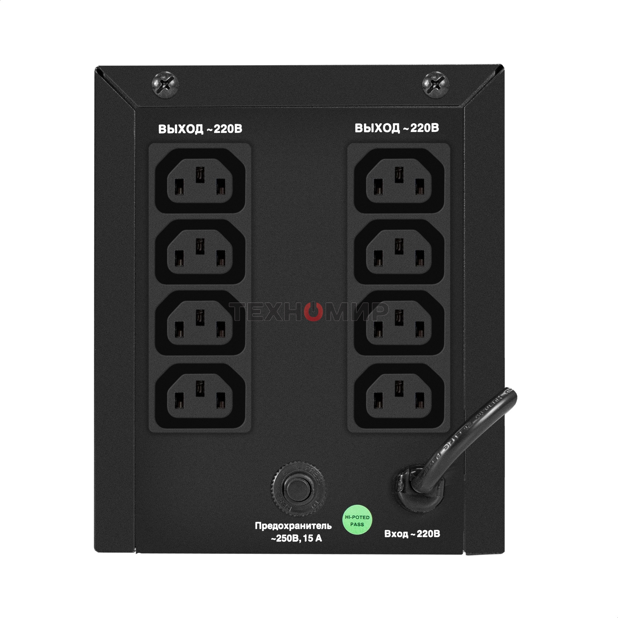 Источник бесперебойного питания ExeGate Smart LB-2000.LCD.AVR.8C13 (2000VA/1200W, цветной LCD, AVR, 8 хC13, батарея 12V 9Ah - 2 шт., металлический корпус, Black)