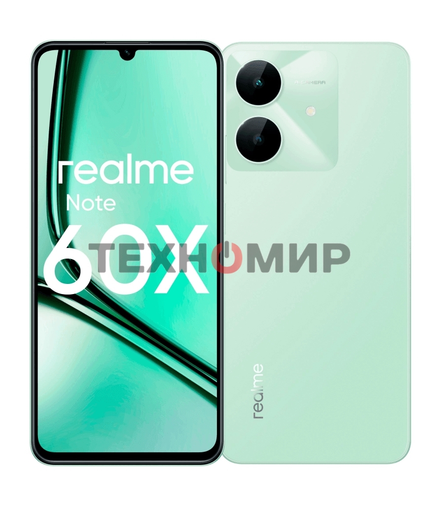 Смартфон Realme Note 60х RMX3938 4/128Gb зеленый