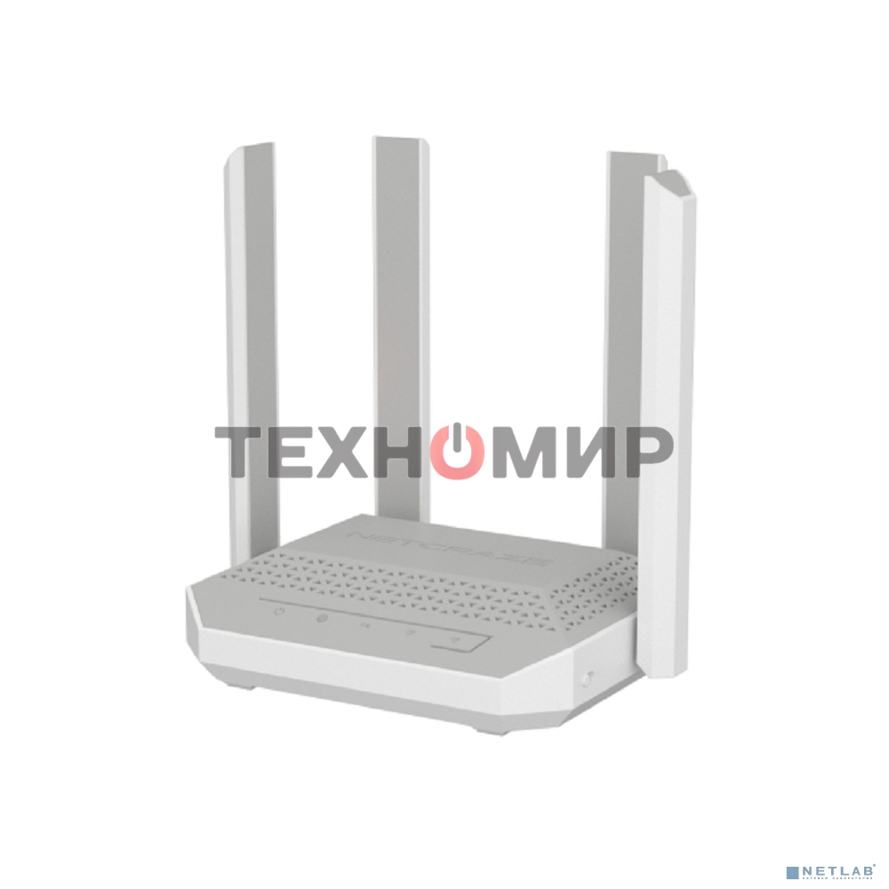 Маршрутизатор Netcraze Challenger Мультигигабитный интернет-центр с Mesh Wi-Fi 6 AX3000, 2 портами 2.5 Gigabit Ethernet и переключателем режима роутер/ретранслятор