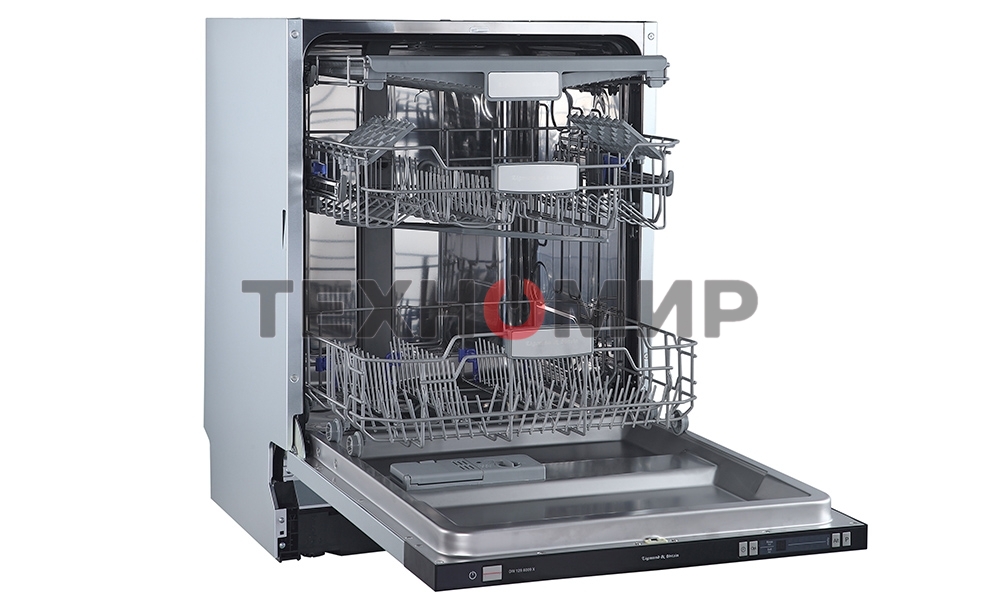 Встраиваемая посудомоечная машина Zigmund & Shtain DW 129.6009 X, черный, 59.8 см, 14 компл., 44 дБ, класс A++