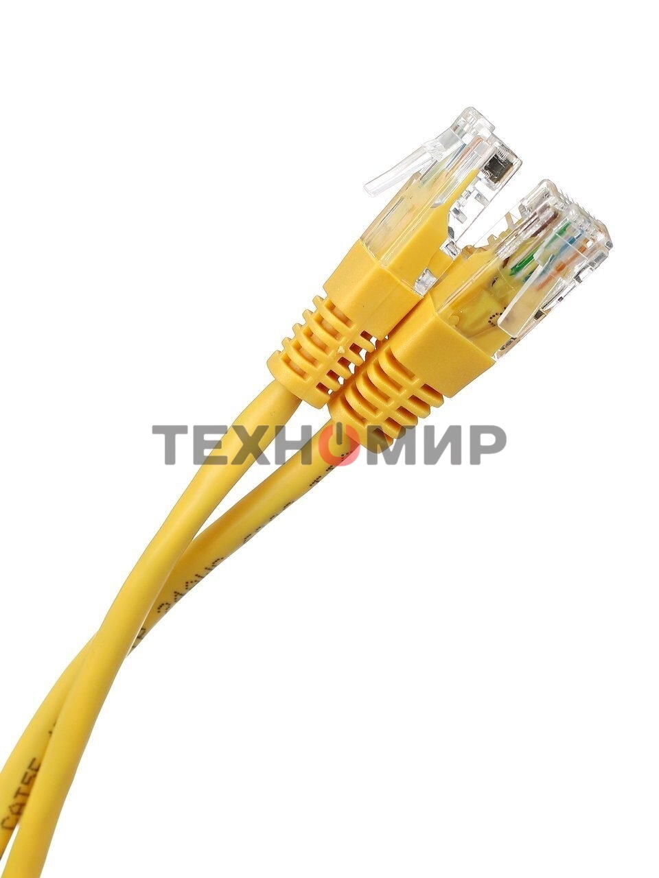 Патч-корд литой Aopen/Qust UTP кат.5е 3м желтый 