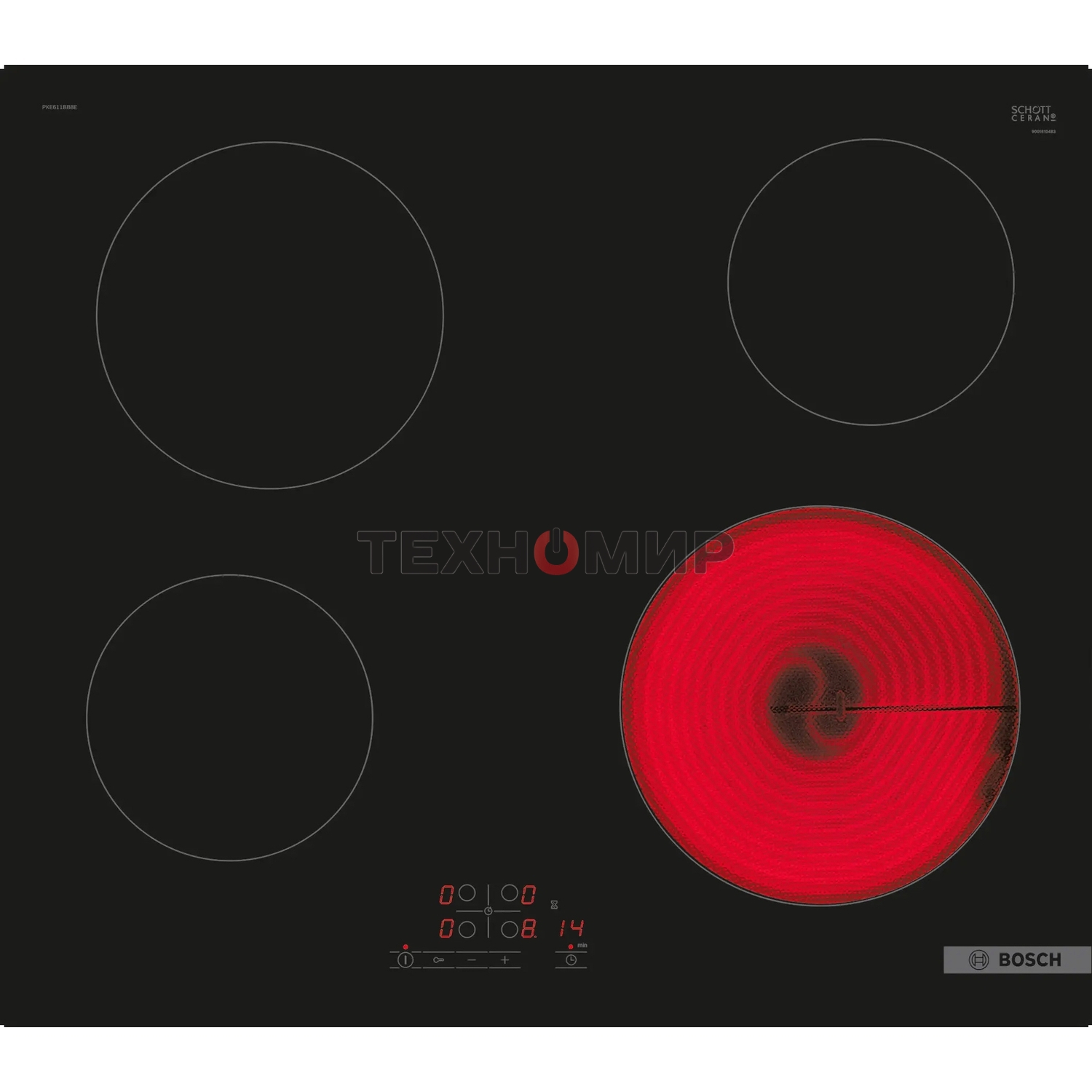 Электрическая варочная панель Bosch PKE611BB2E