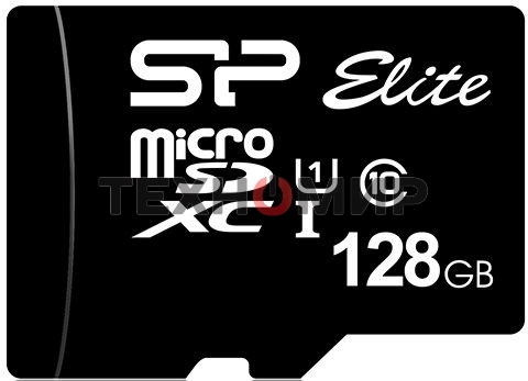 Флеш карта microSDXC 128Gb Class10 Silicon Power SP128GbSTXBV1V20 Elite w/o adapter