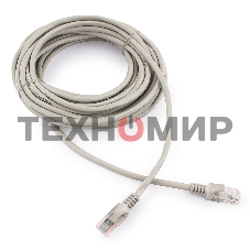 Патч-корд UTP Cablexpert cat.5e, 7.5м, литой, многожильный серый