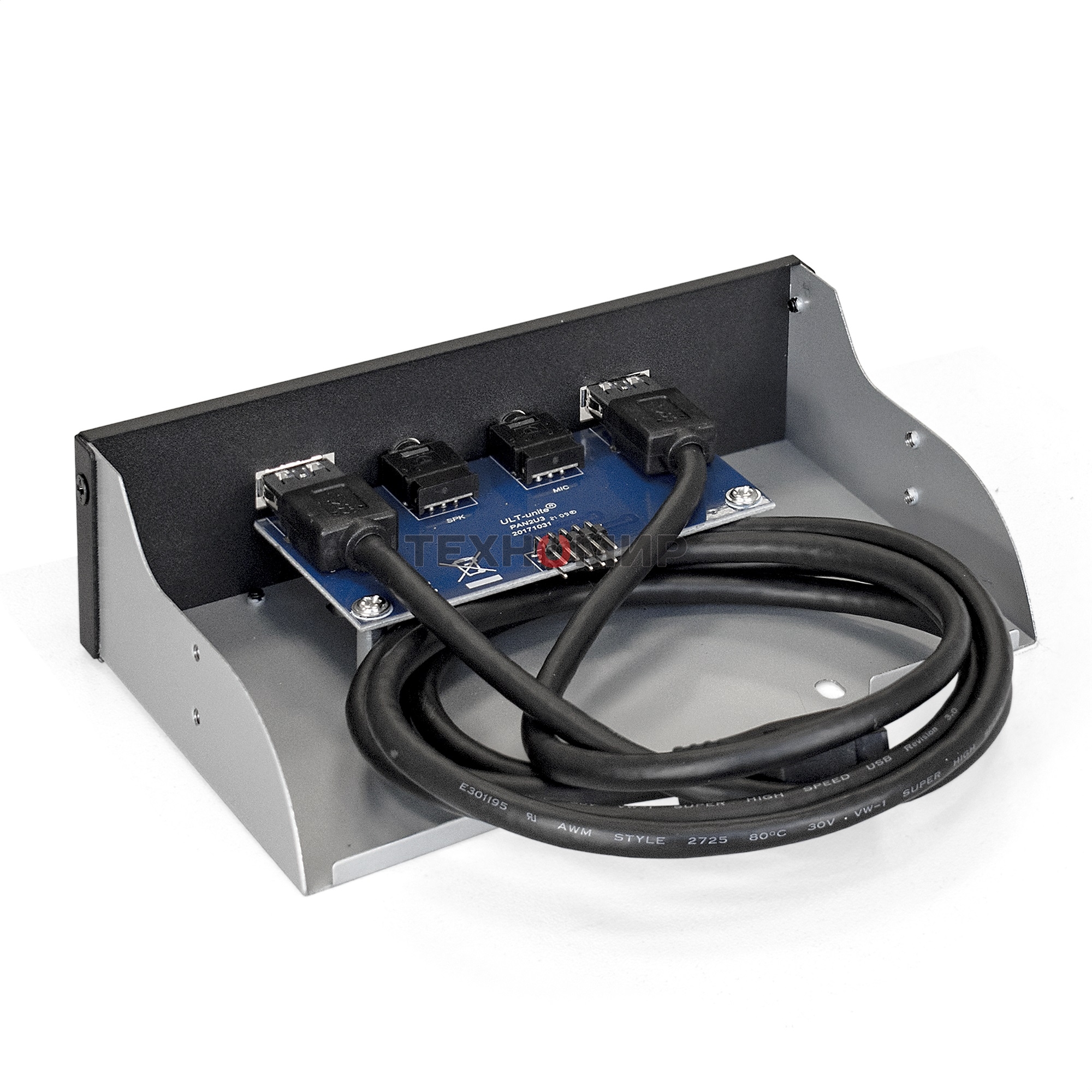 Планка USB на переднюю панель ExeGate EX289291RUS U5H-627, 5,25