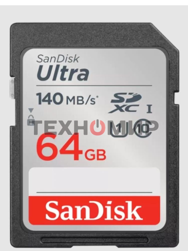 Флеш карта SANDISK SDXC 64Gb UHS-I SDSDUNB-064G-GN6IN