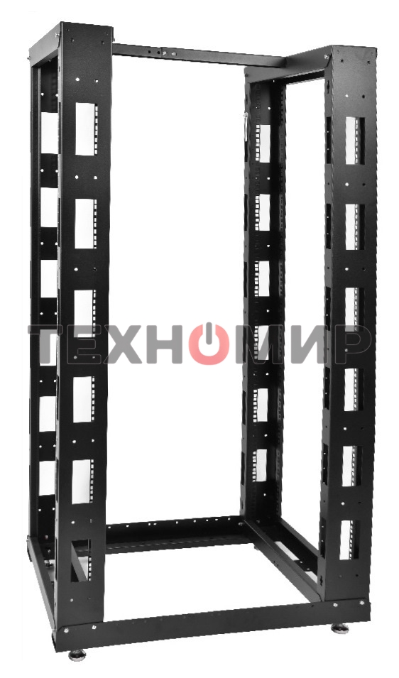 Стойка телеком. универсальная 24U двухрамная, черный (СТК-24.2-9005) !в одной коробке!