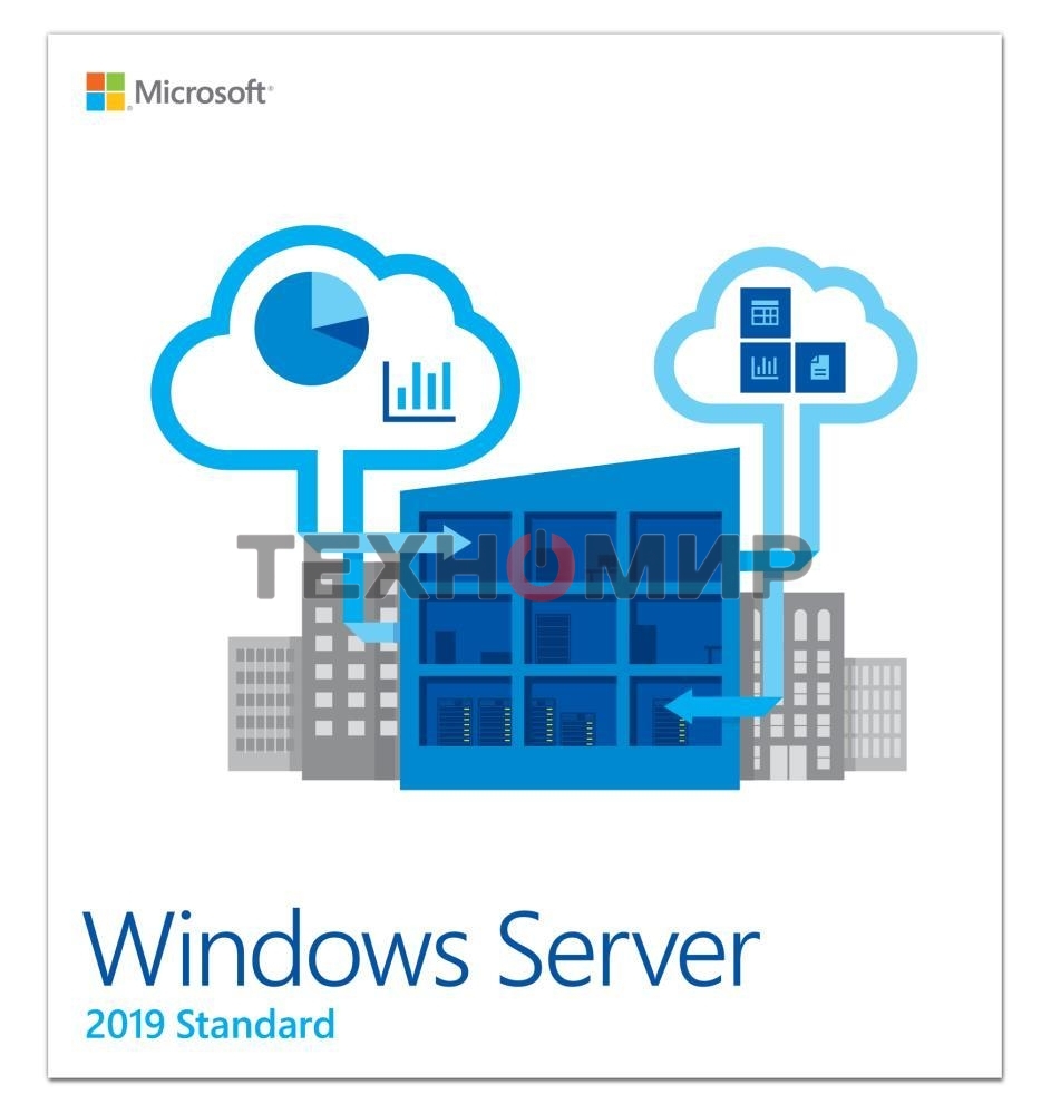 Операционная система Microsoft Windows Server 2019 Std 5 Clt 64 bit Eng BOX (P73-07680)