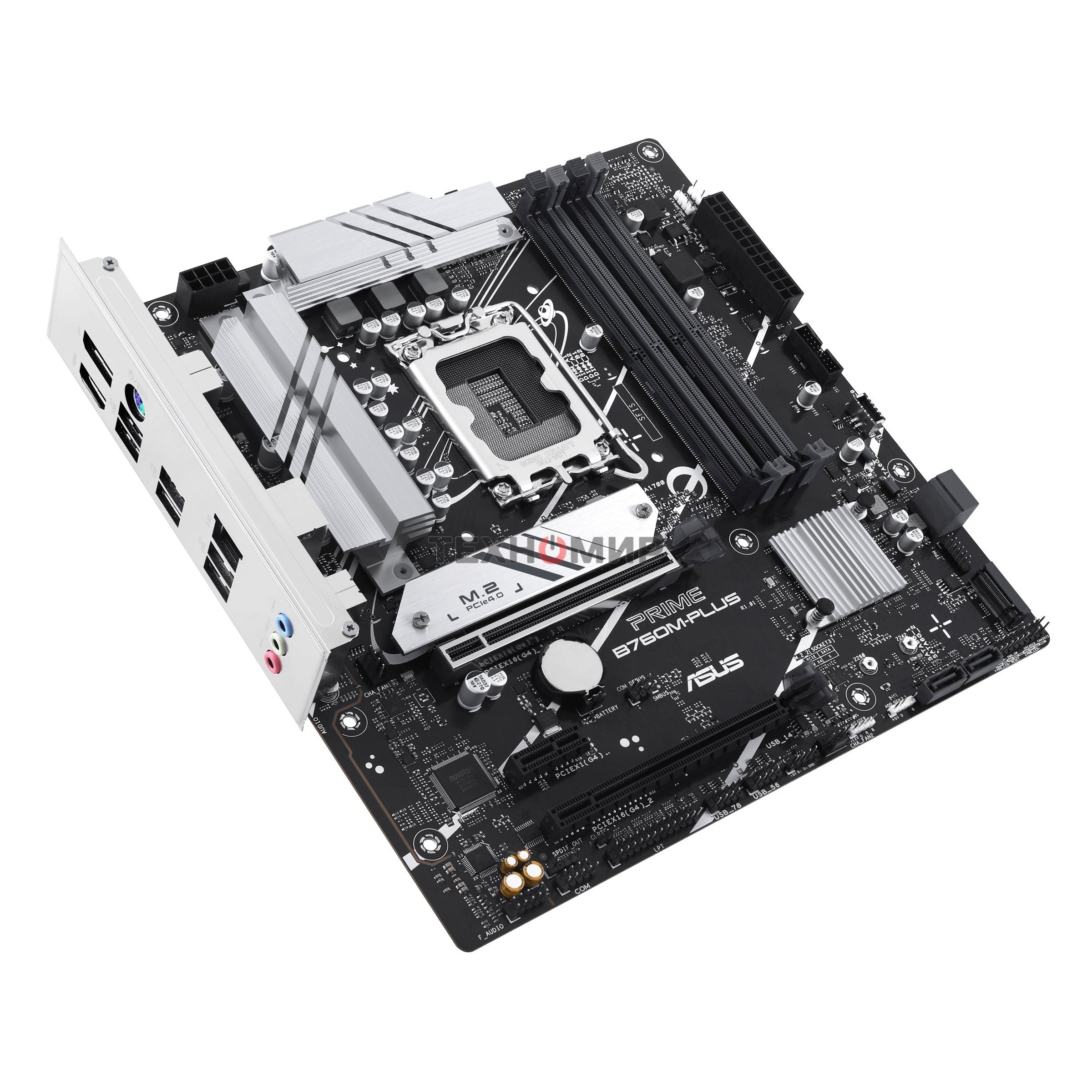 Материнская плата ASUS PRIME B760M-PLUS, LGA 1700, Intel B760, 4xDDR5, 4xSATA, 2xM.2, 1xPCIe 4.0 x4, 1xPCIe x1, 1xDP, 1xHDMI, 1x 2.5Gb LAN, 2xUSB-A 3.2 Gen 2, 4xUSB-A 2.0, 3x3.5 мм, 7.1, mATX