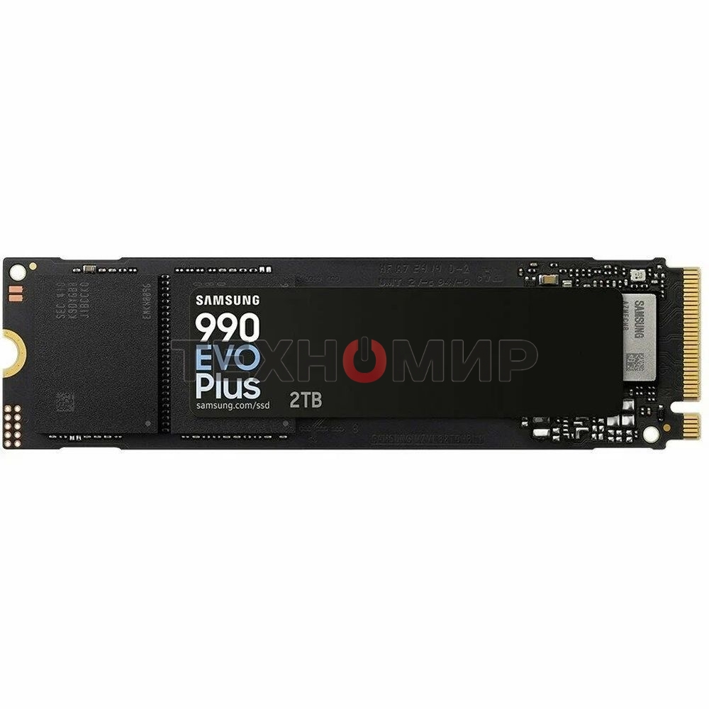 Накопитель SSD Samsung 990 EVO Plus, 2Tb, M.2 2280, PCIe 4.0 x4, NVMe, R/W 7250/6300