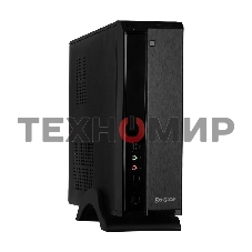Компьютерный корпус MiniITX ExeGate MI-207 Black, miniITX/mATX, (без БП), 2хUSB, Audio