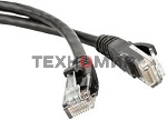 Патч-корд Lanmaster UTP TWT-45-45-0.5-BK вилка RJ-45-вилка RJ-45 кат.5е 0.5м черный ПВХ (уп.:1шт)