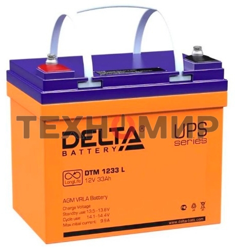 Батарея для ИБП Delta DTM 1233 L (12V, 33Ah)