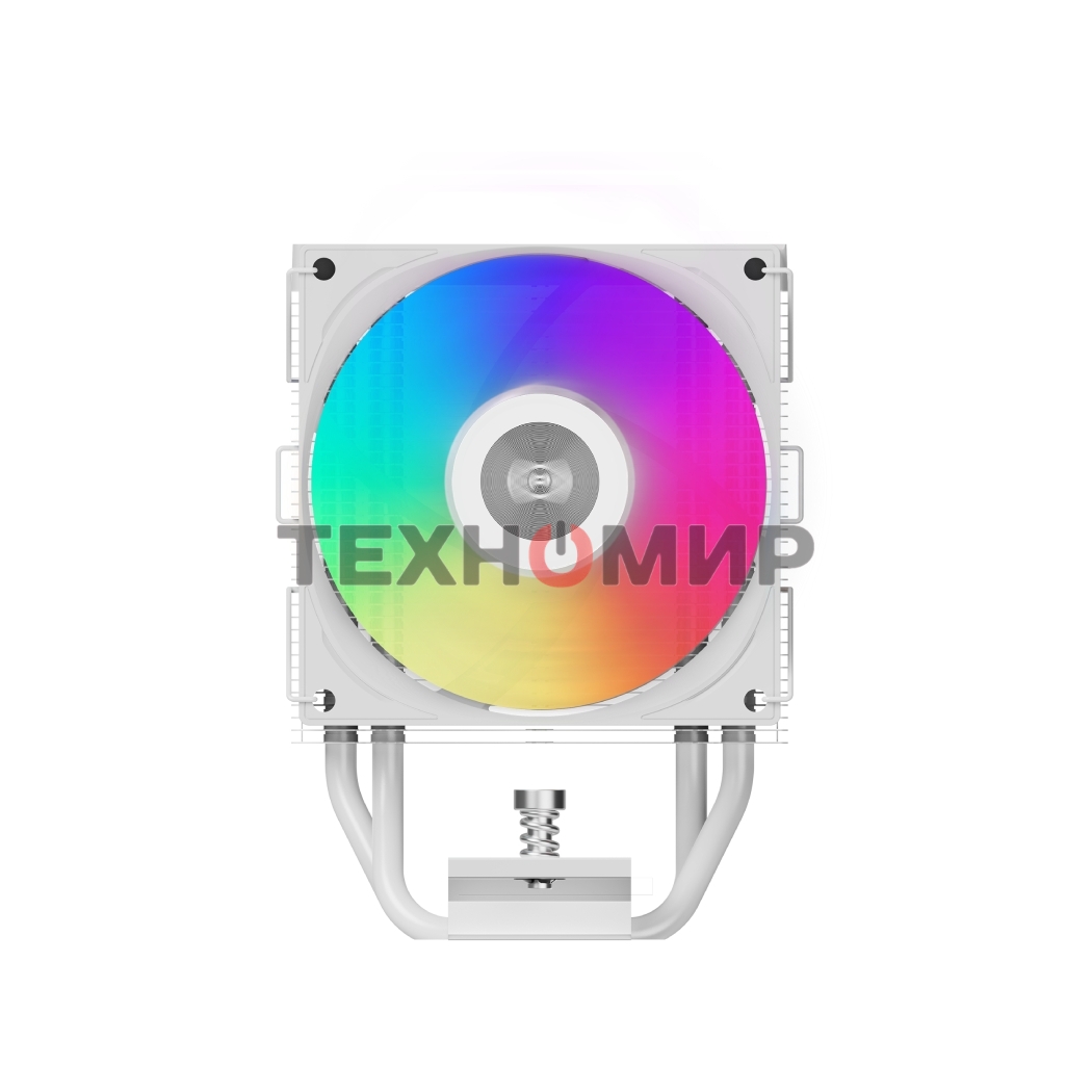 Кулер PCCooler R400 ARGb белый 92мм алюминий+медь 2200rpm 30db 4-pin 180W 133мм