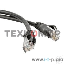 Патч-корд Hyperline PC-LPM-UTP-RJ45-RJ45-C5e-2M-LSZH-BK U/­UTP, Cat.5е, LSZH, 2 м, черный
