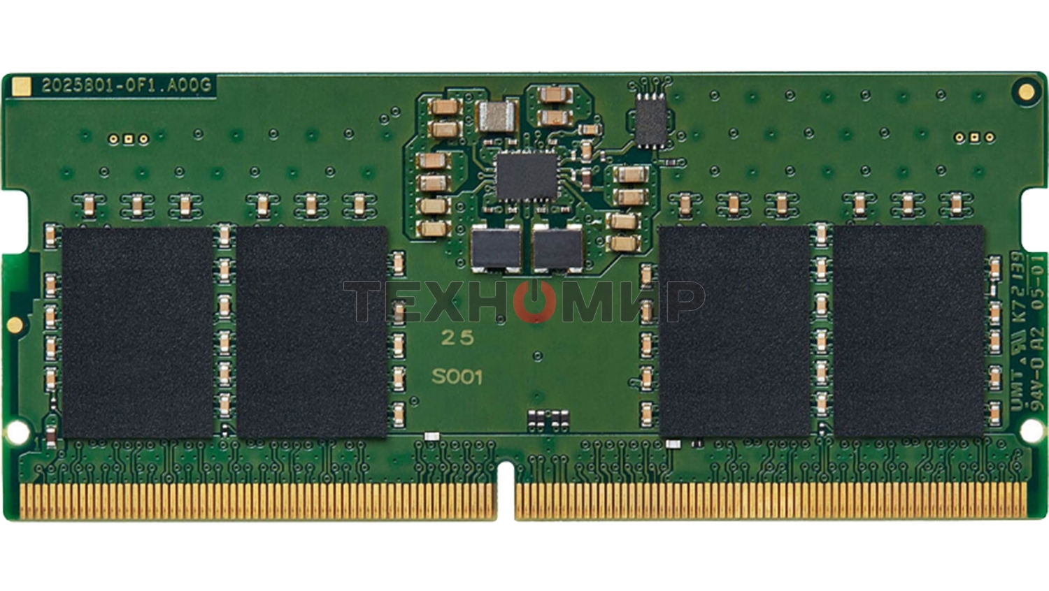 Оперативная память Kingston ValueRAM, DDR5, 8GB (1x8GB), 5600MHz, CL46, SO-DIMM