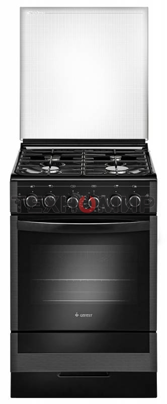 Плита газовая Gefest ПГ 5300-02 0046 черный, конфорок 4 шт, духовка 52 л, 50 см x 85 см x 58.5 см