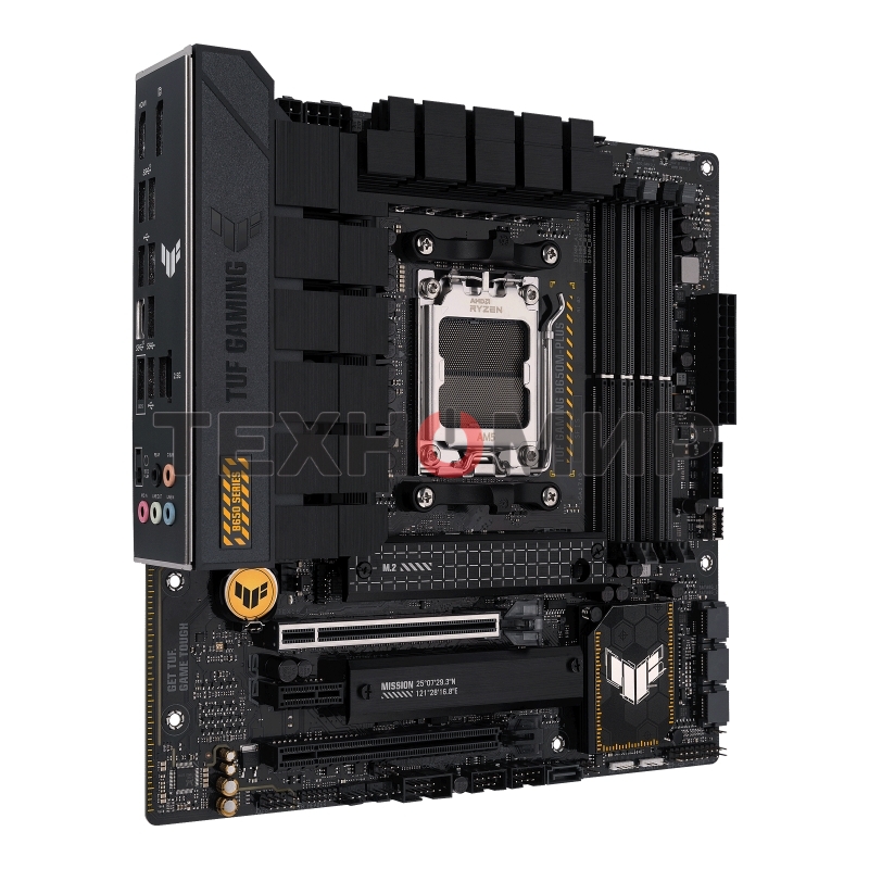 Материнская плата ASUS TUF GAMING B650M-PLUS, AM5, AMD B650, 4xDDR5, 4xSATA, 2xM.2, 1xPCIe 4.0 x16, 1xPCIe 4.0 x4, 1xDP, 1xHDMI, 1x 2.5Gb LAN, 4xUSB-A 3.2 Gen 2, 1xUSB-A 3.2 Gen 1, 1xUSB-C 3.2 Gen 2x2, 5x3.5 мм, 7.1, mATX