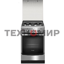 Плита газовая Gefest ПГ 5100-04 0004 серебристый, конфорок 4 шт, духовка 52 л, 50 см x 85 см x 58.5 см