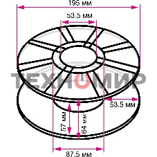 Пластик для принтера 3D Cactus CS-3D-PLA-1KG-CYAN PLA d1.75мм 1кг 1цв.