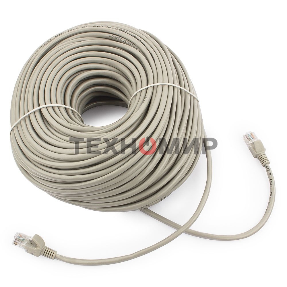 Патч-корд UTP Cablexpert cat.5e, 50м, литой, многожильный, серый