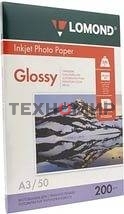 Бумага Lomond 0102024 A3/200г/м2/50л./белый глянцевое для струйной печати