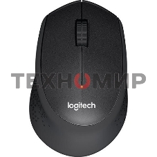 Мышь беспроводная Logitech M330 SILENT PLUS черный, 1000 dpi, радиоканал, USB, кнопки - 3