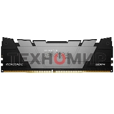 Оперативная память Kingston Fury Renegade, DDR4, 8GB (1x8GB), 3200MHz, CL16, DIMM, с радиатором, черный