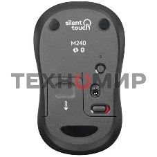 Мышь беспроводная Logitech M240 SILENT белый, 4000 dpi, Bluetooth, кнопки - 3