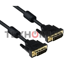 Кабель DVI dual link 1.8м ExeGate, позолоченные контакты